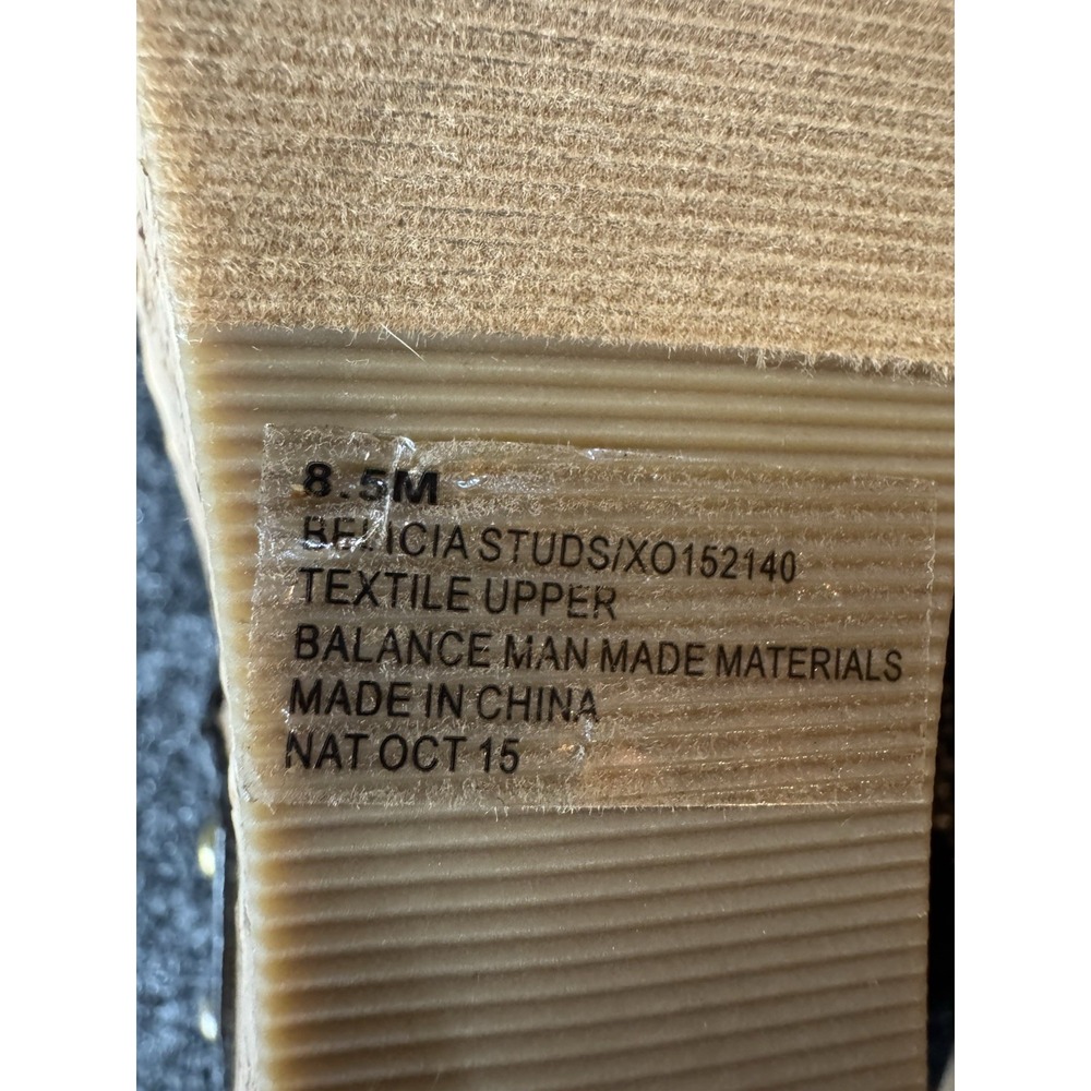 XOXO 4 Inch Cork Wedge Sandal 8 1/2 - Picture 7 of 8